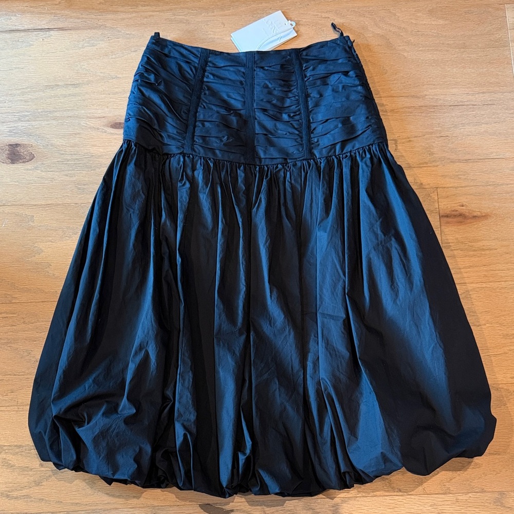 Ulla Johnson Black Rosaline A-Line Skirt BNWT sz 4 - Picture 5 of 6